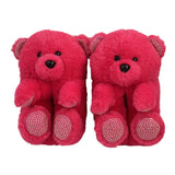 Pink Teddy Bear Slippers